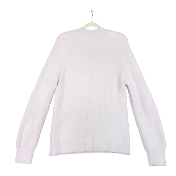 Bailey 44 Womens Mock Neck Fuzzy Sweater Size Large Lilac Lavender Soft Altered - Picture 4 of 12